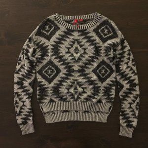 Red Camel Womens Juniors Black Geometric Aztec